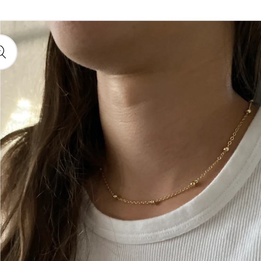 Steel Daisy Aria necklace gold plated